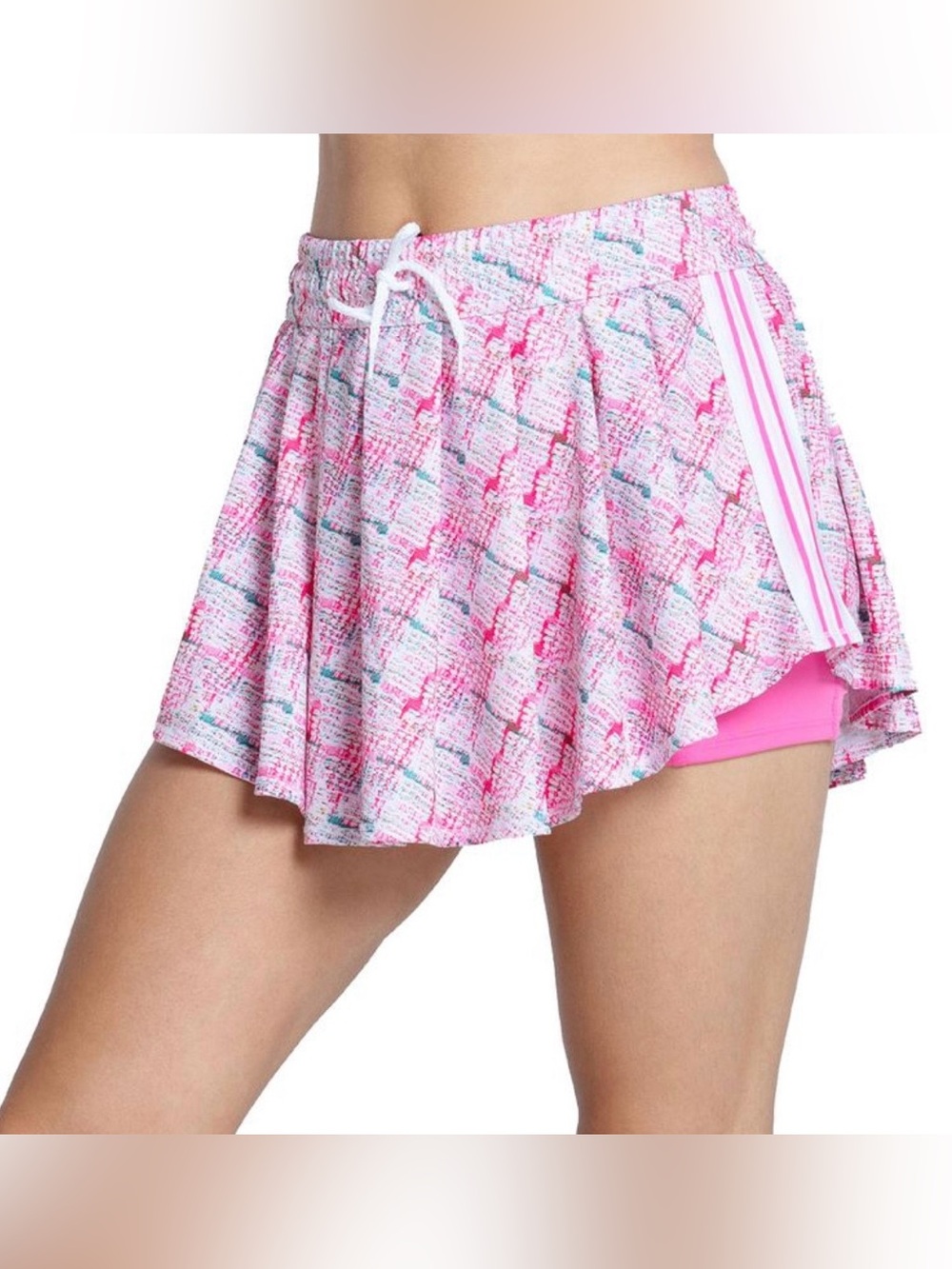 NWT Lucky in Love Boucle Skirt in Taffy Pink Athletic Performance L